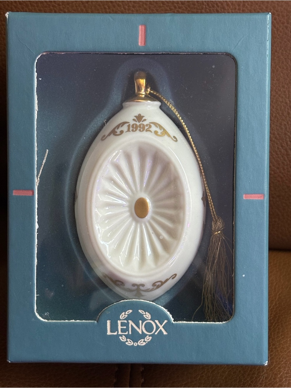 Lenox 1992 annual Christmas ornament